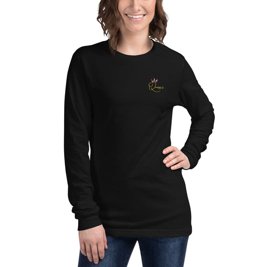Queen's Court Bow Down Cancer Long Sleeve T-Shirt
